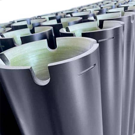 Application of composite circular tube